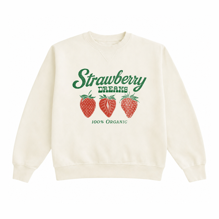 Strawberry Dreams Lightweight Crewneck