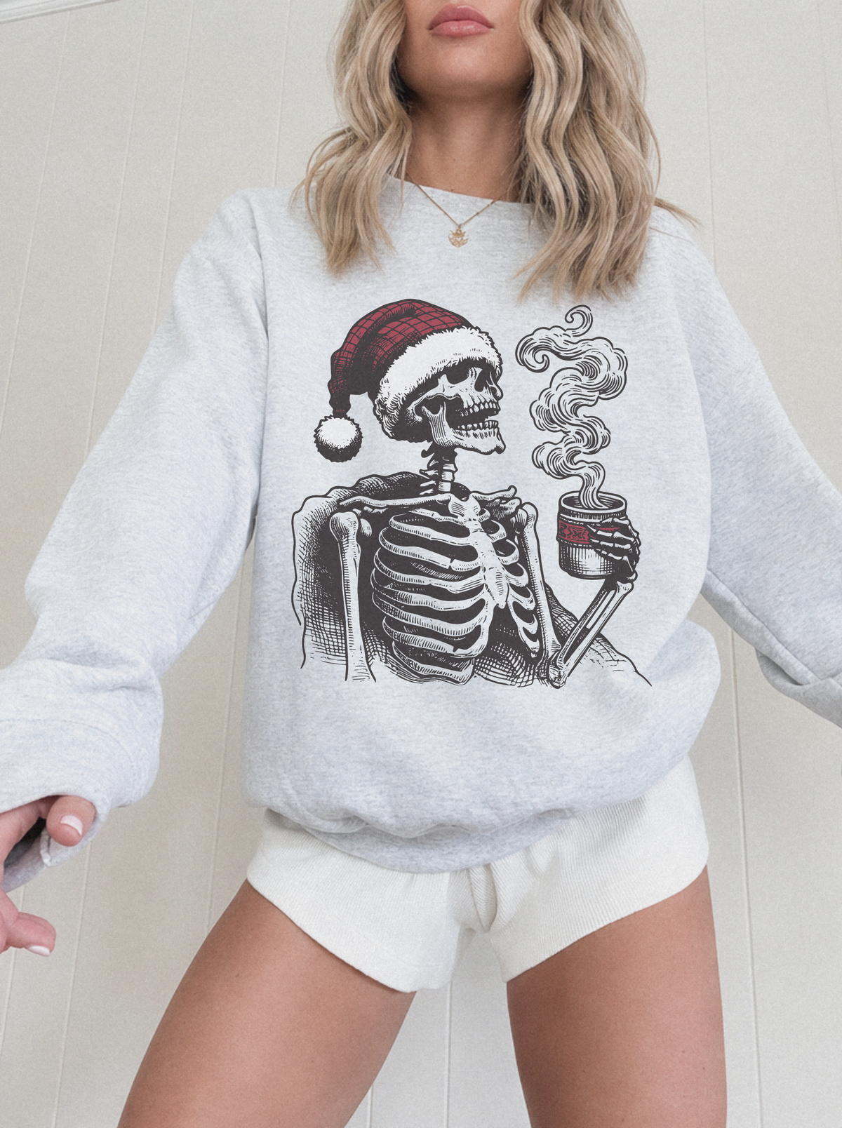 Skeleton Christmas Coffee Crew