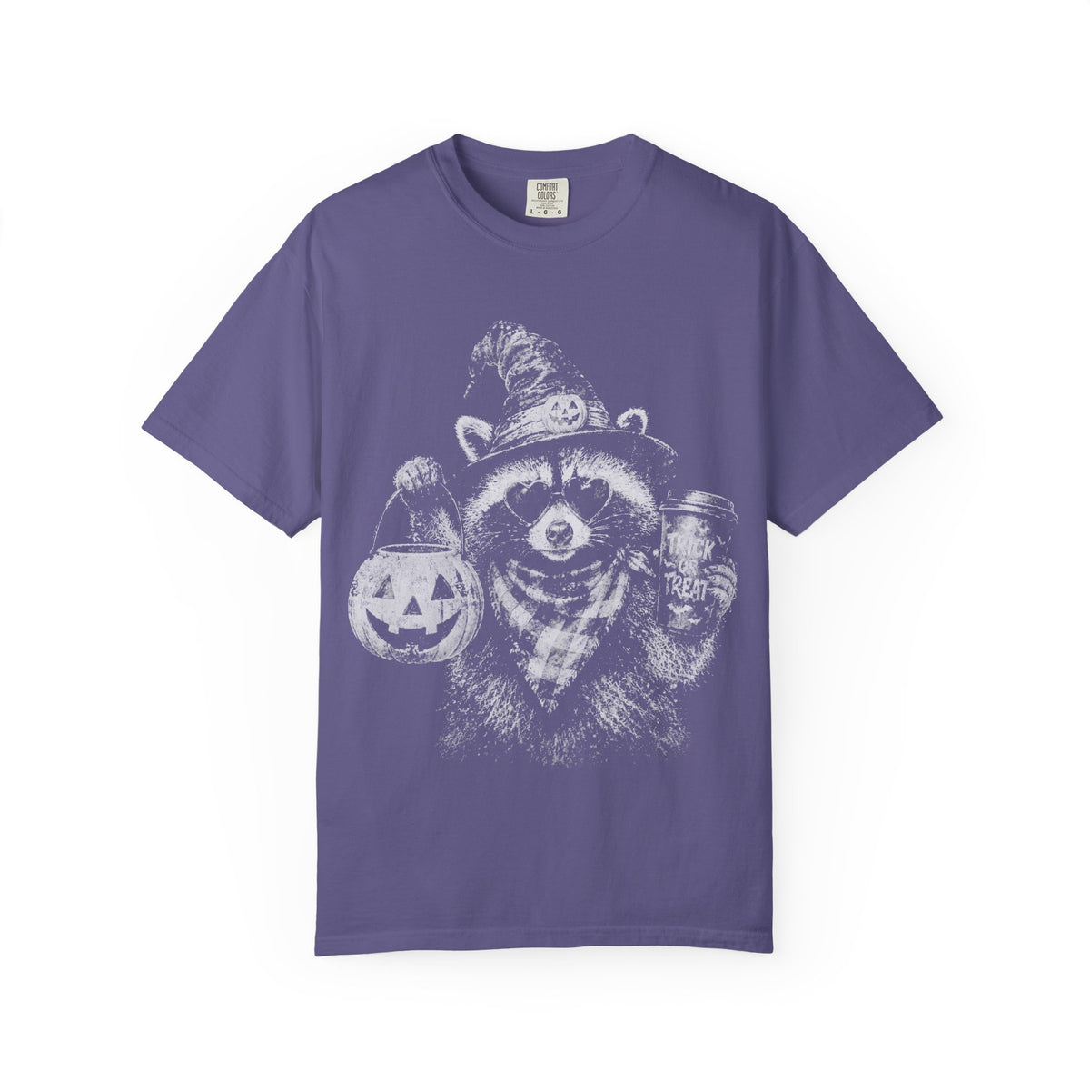 Raccoon Trick-or-Treat Halloween Tee