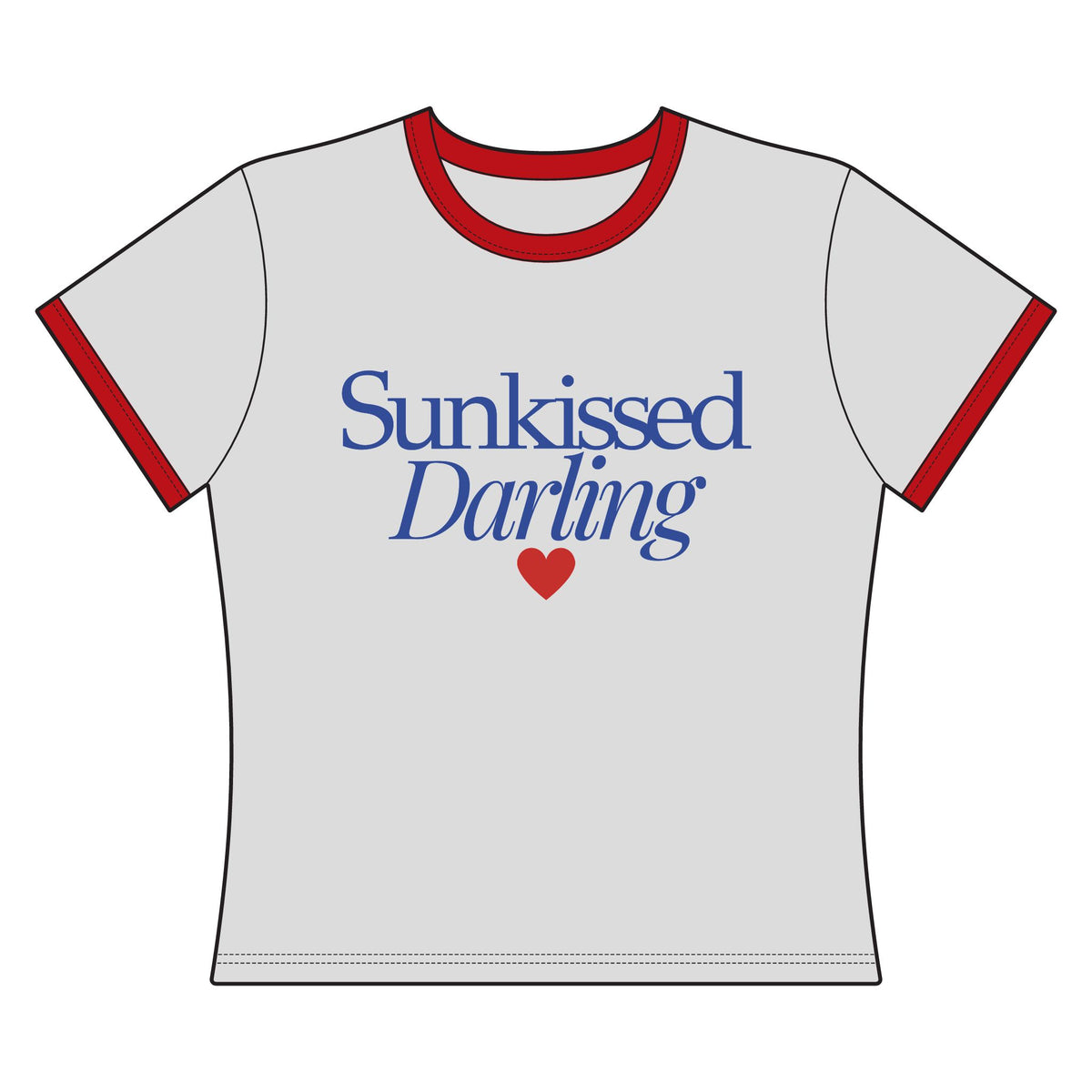 Sunkissed Darling Ringer Tee