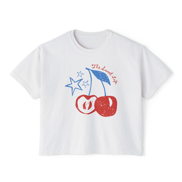 Cherry Apple Boxy Tee