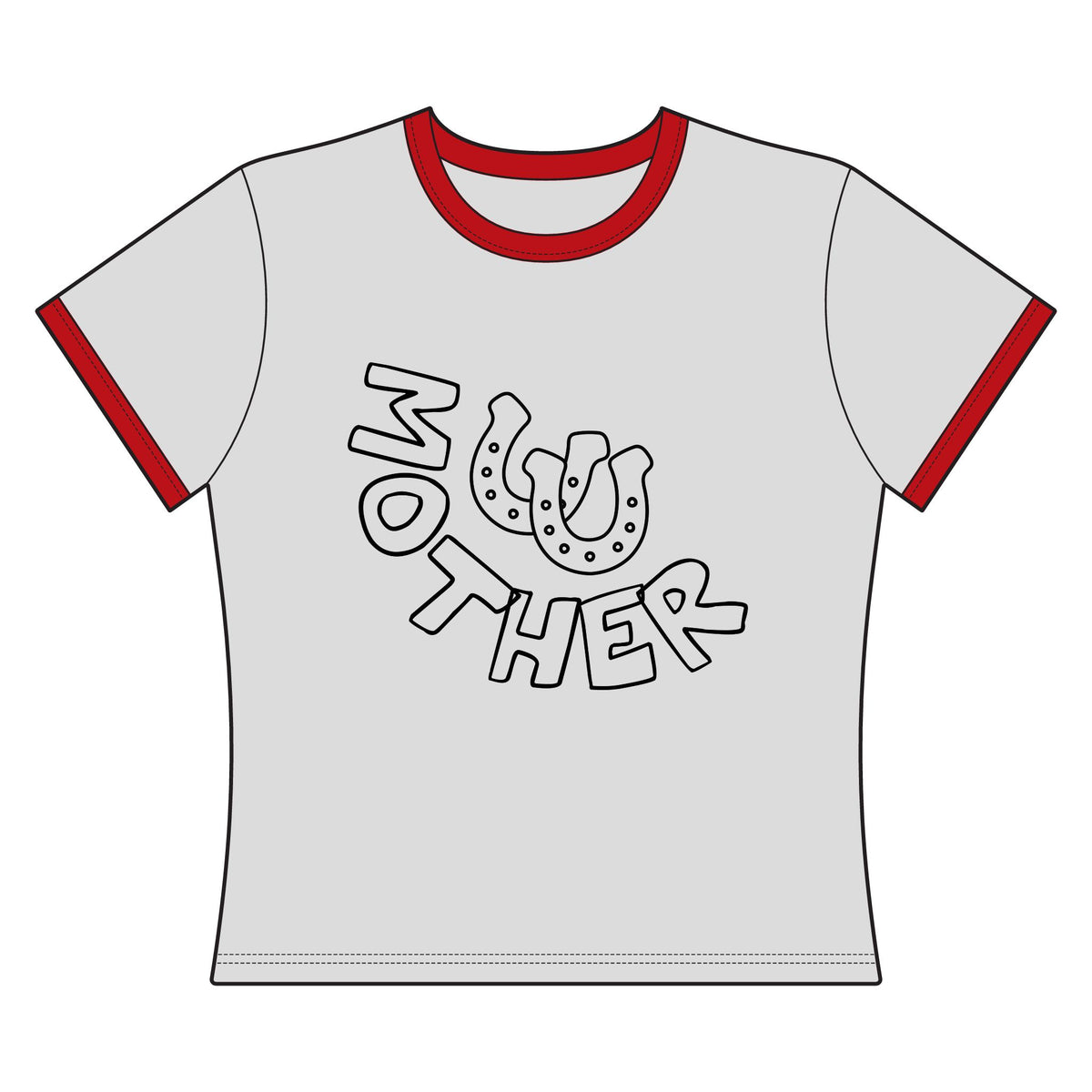 Mother Horseshoe Ringer Tee
