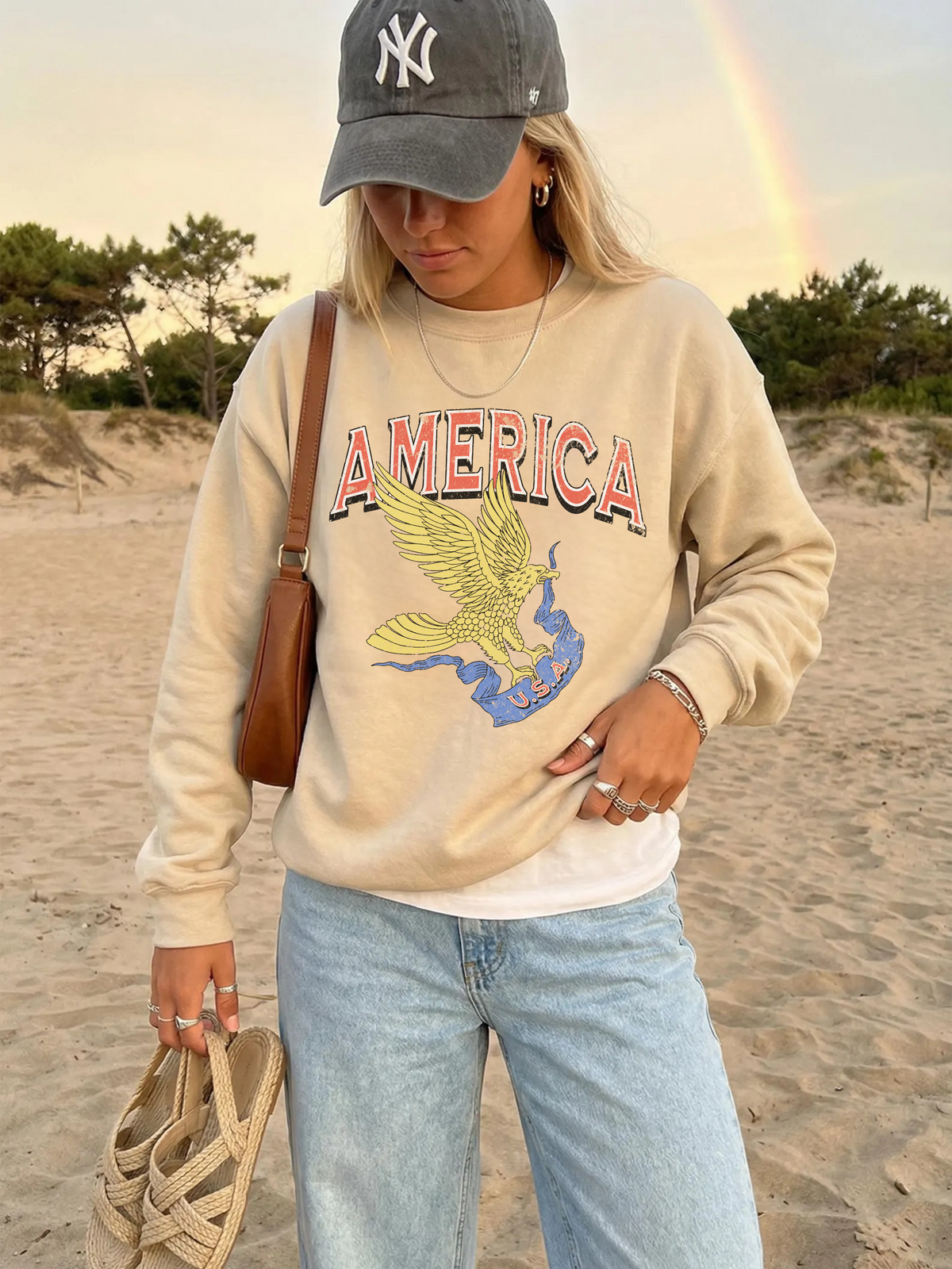 America Eagle Graphic Sweatshirt