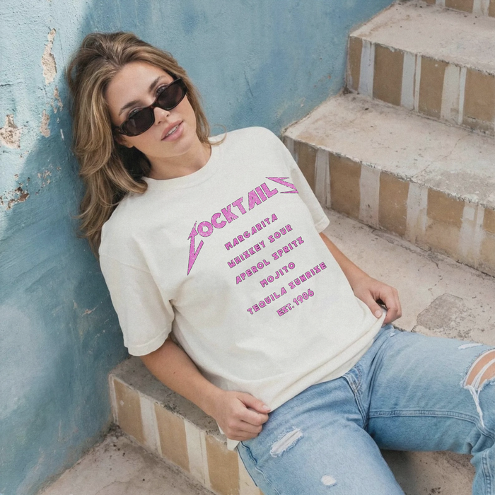 Cocktail List Tee