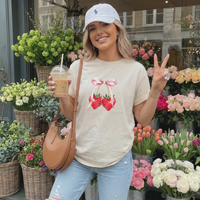 Strawberries Coquette Tee