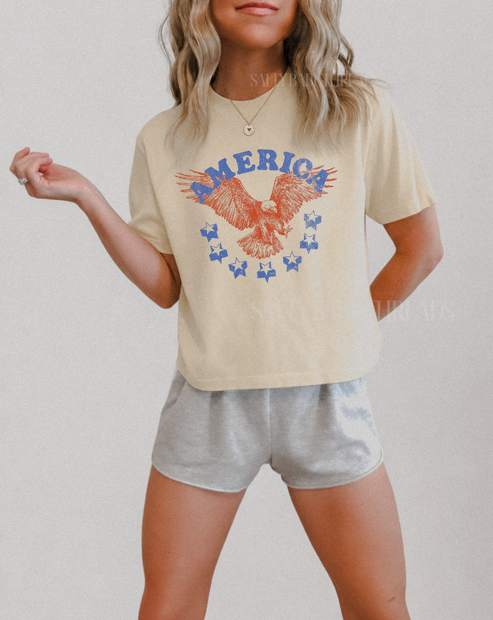 America Boxy Tee