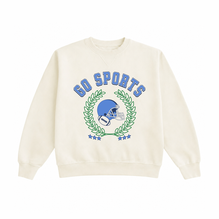 Go Sports Football Lightweight Crewneck
