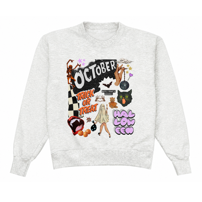 October Halloween Ash Crewneck