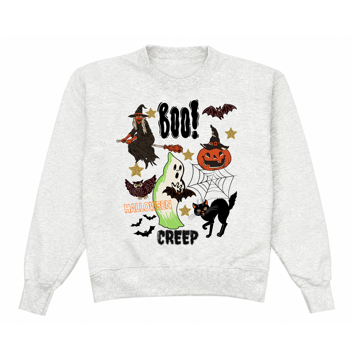 Boo! Creep Halloween Crewneck