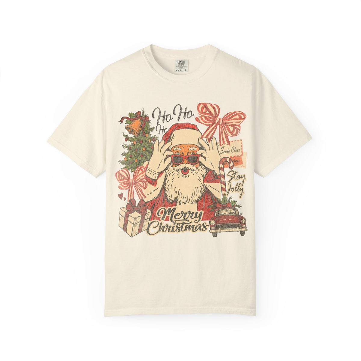 Vintage Santa Merry Christmas Tee