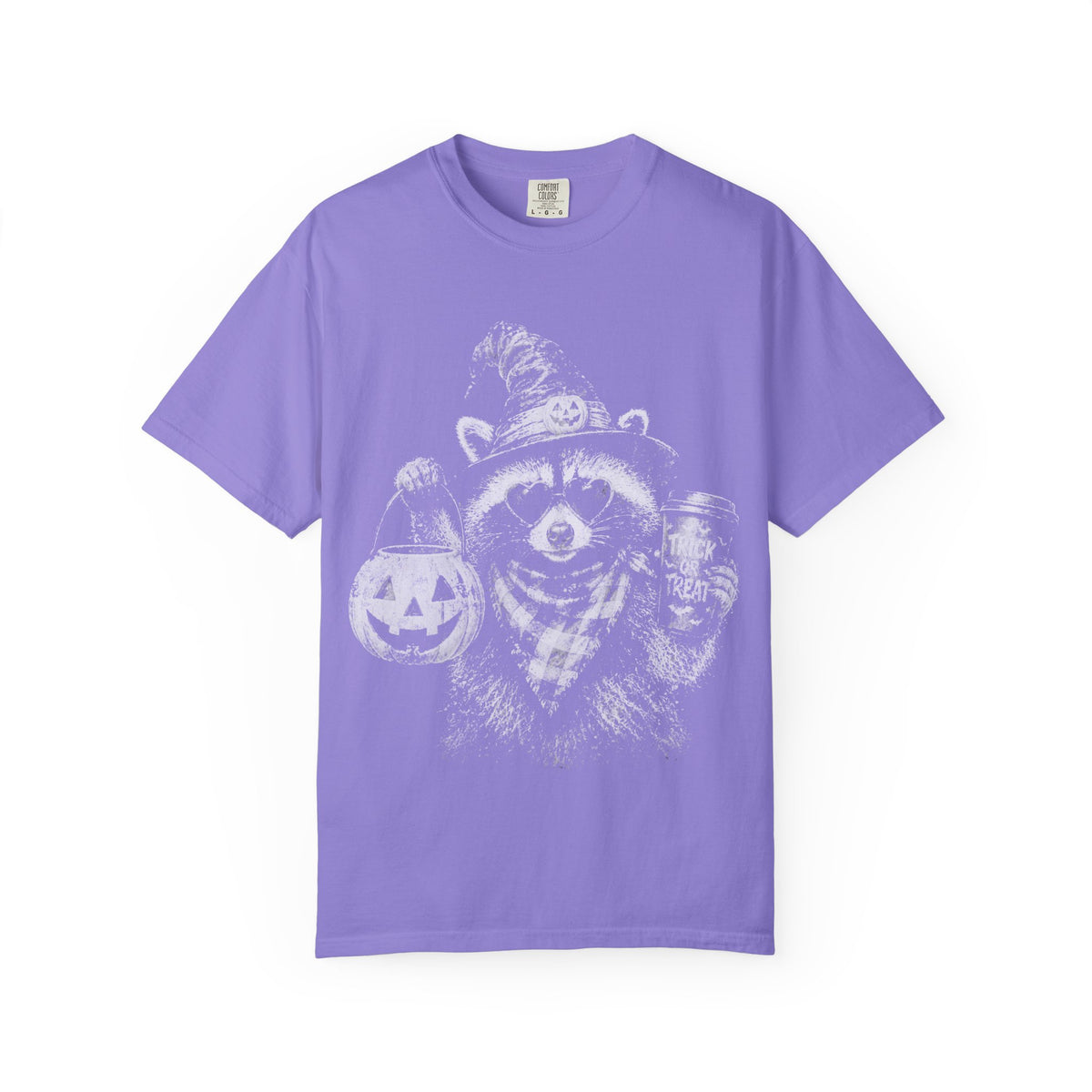 Raccoon Trick-or-Treat Halloween Tee
