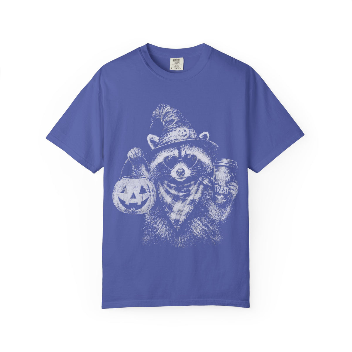 Raccoon Trick-or-Treat Halloween Tee