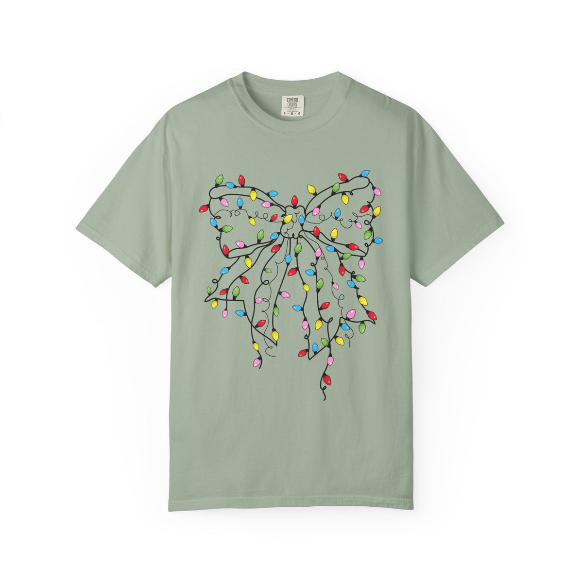 Christmas Lights Bow Tee