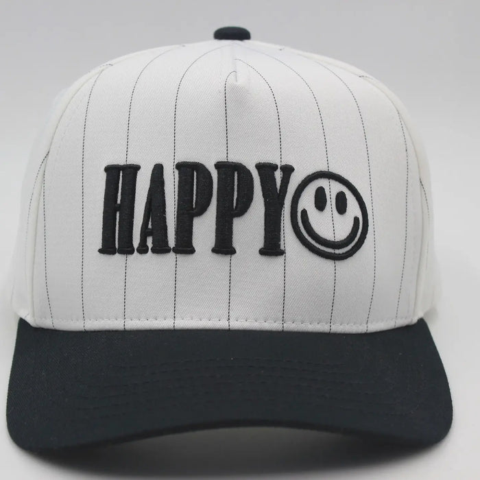 Happy 3D Puff Trucker Hat