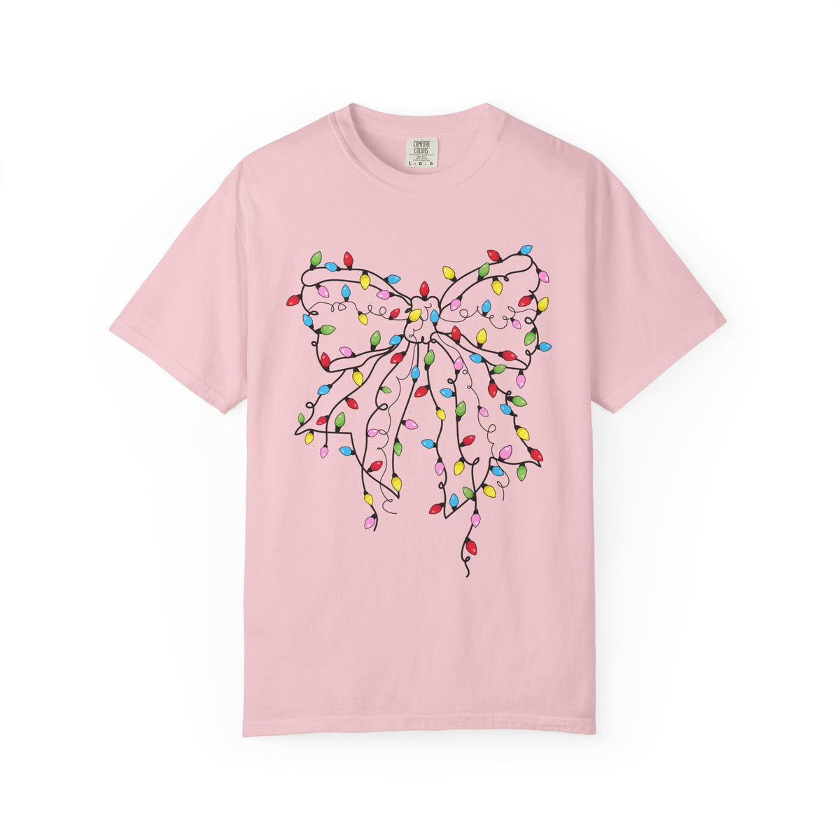 Christmas Lights Bow Tee
