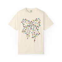 Christmas Lights Bow Tee