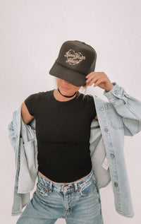 Bless Your Heart Trucker Hat - Black