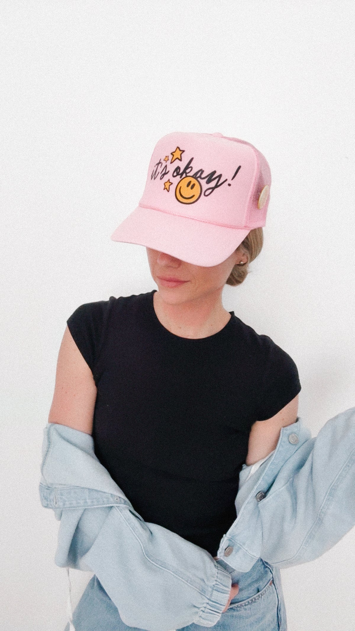 It's Okay Trucker Hat - Pink