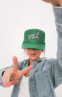 Rodeo in the Waves Trucker Hat - Kelly Green