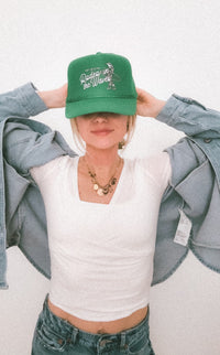 Rodeo in the Waves Trucker Hat - Kelly Green