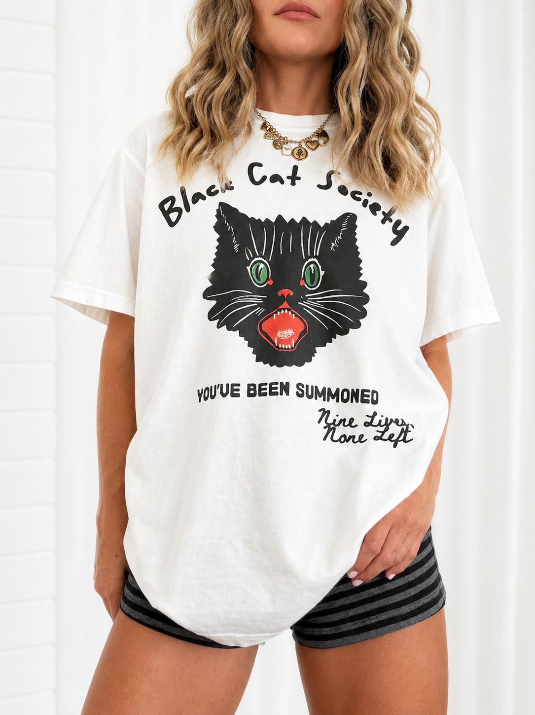 Black Cat Society Halloween Tee