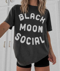 Black Moon Social Halloween Tee