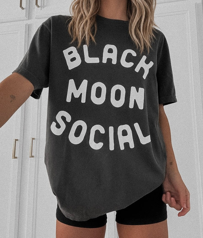 Black Moon Social Halloween Tee