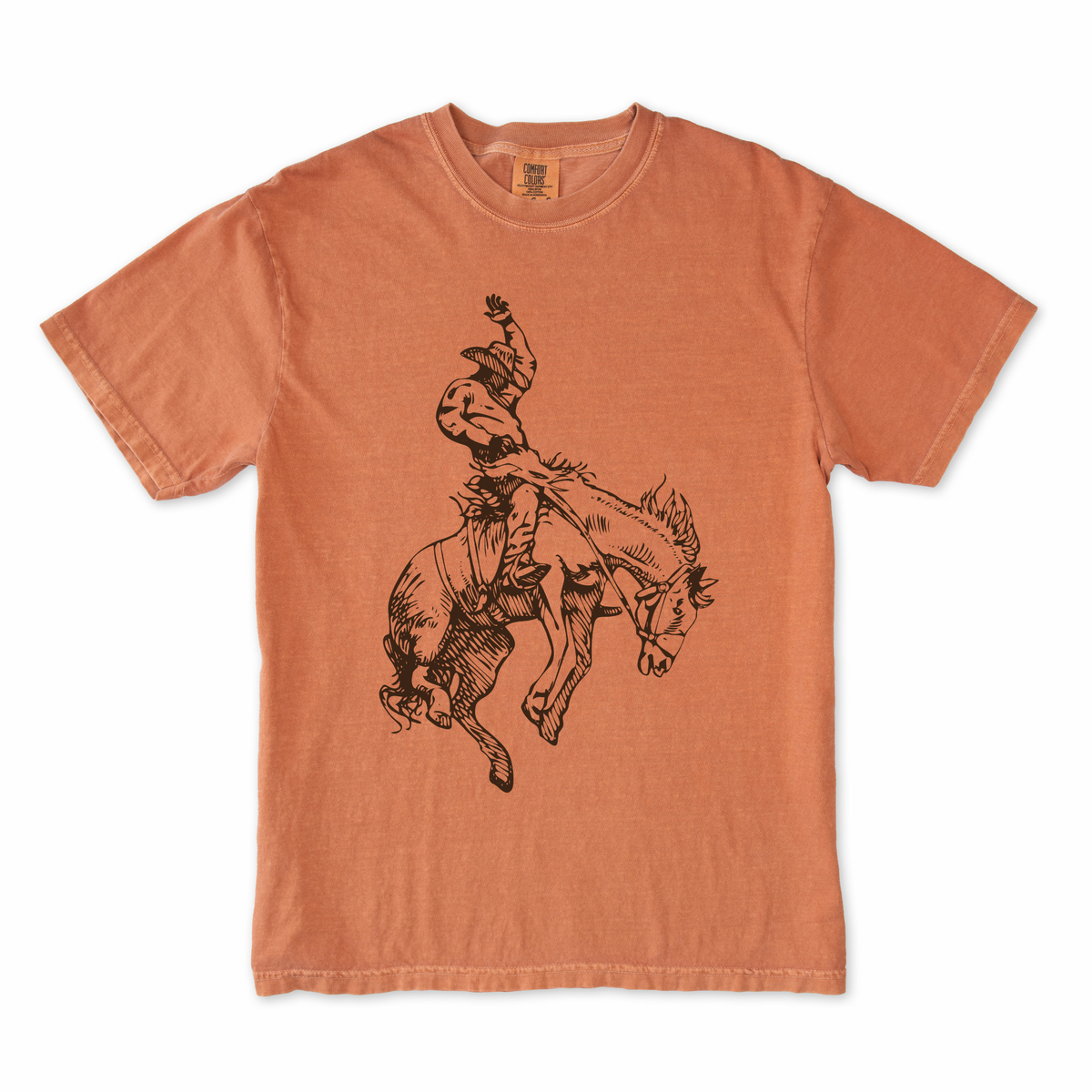 Buckin' Bronco Rodeo Cowboy Tee