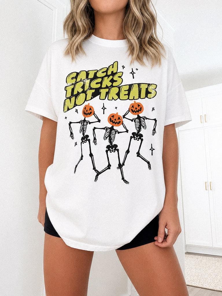 Catch Tricks Not Treats Halloween Tee