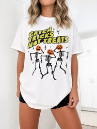 Catch Tricks Not Treats Halloween Tee