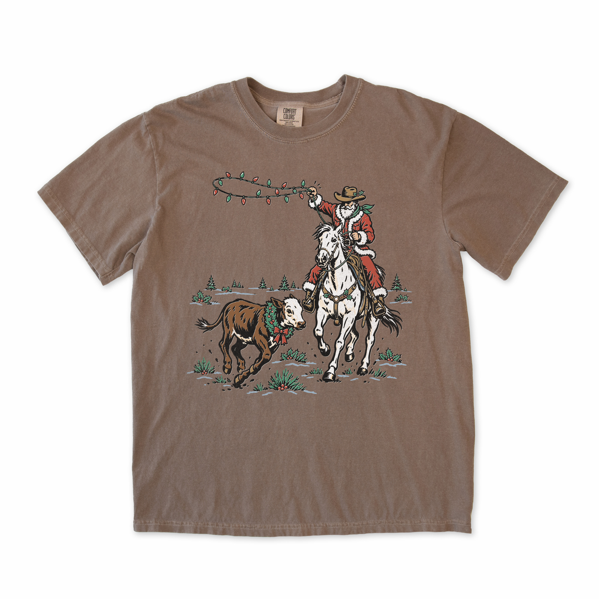 Cowboy Santa Lasso Tee