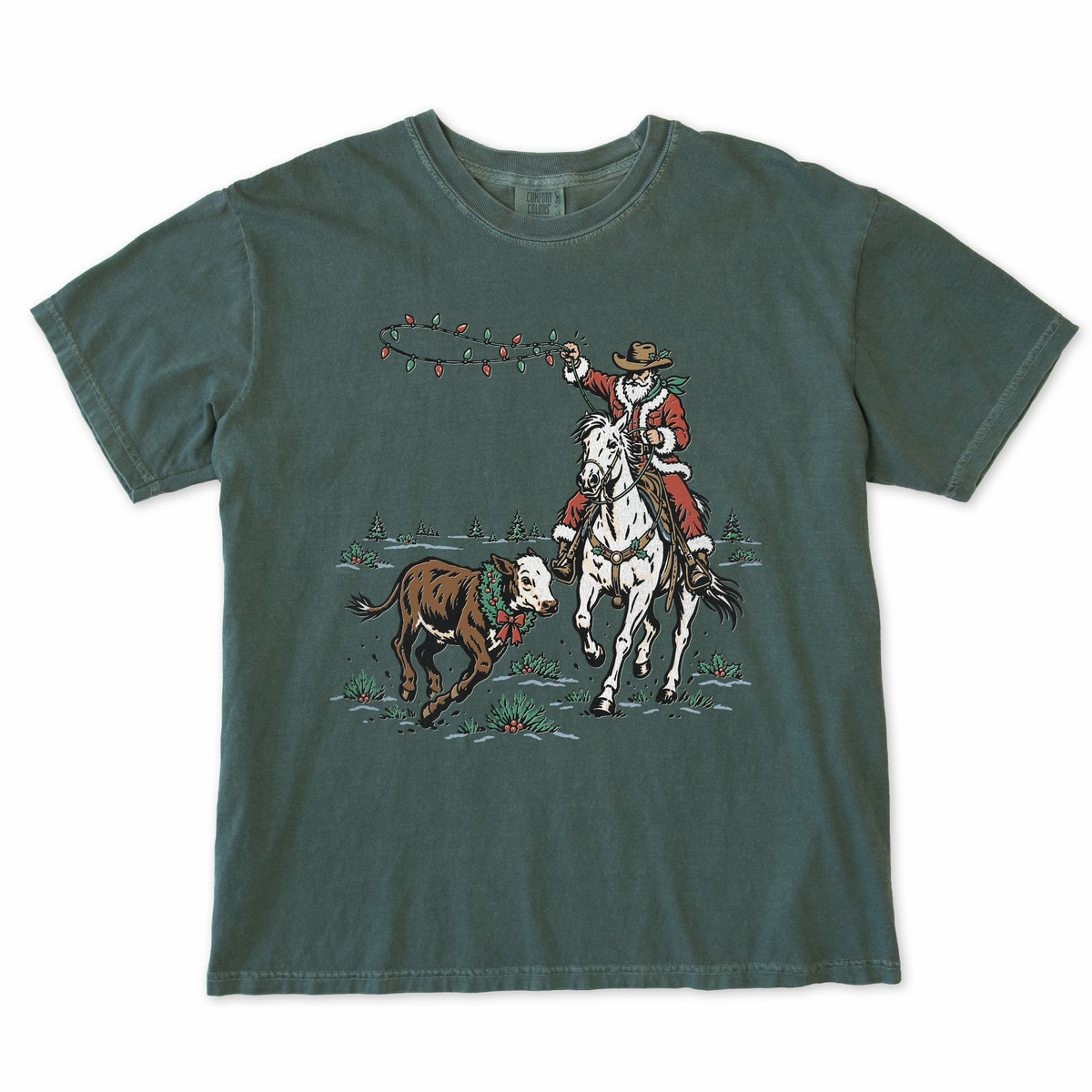 Cowboy Santa Lasso Tee