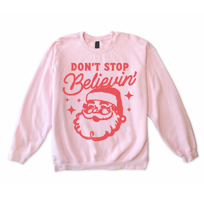Don't Stop Believin' Santa Sweatshirt