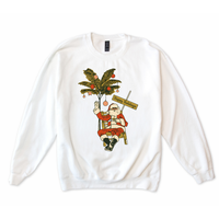 Happy Holidays Santa Palm Sweatshirt