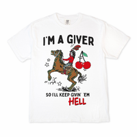 Give em Hell Cowgirl Tee