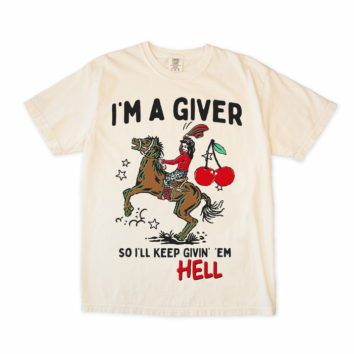 Give em Hell Cowgirl Tee