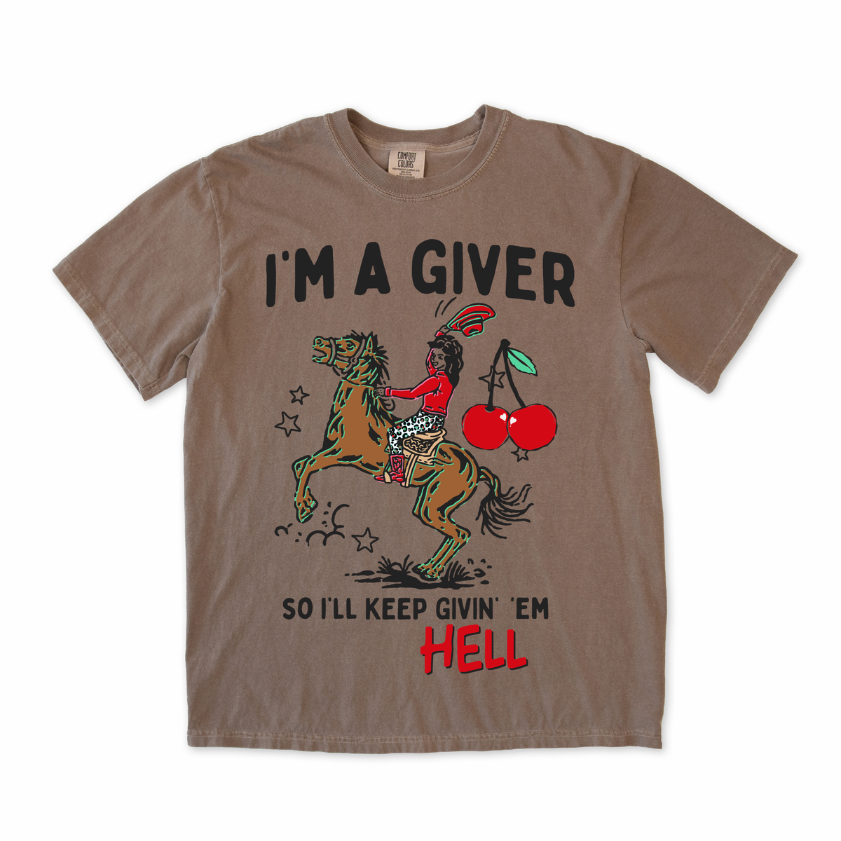 Give em Hell Cowgirl Tee