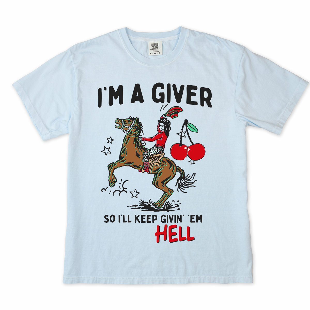 Give em Hell Cowgirl Tee
