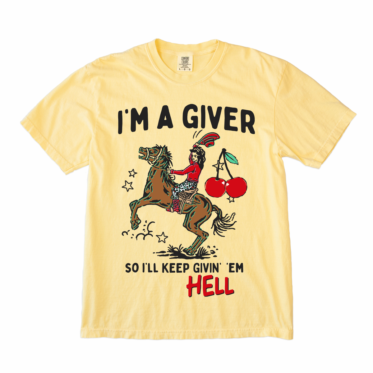 Give em Hell Cowgirl Tee