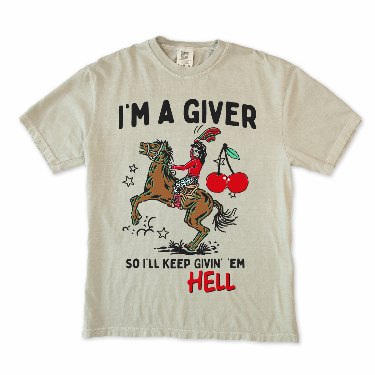 Give em Hell Cowgirl Tee