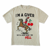Give em Hell Cowgirl Tee