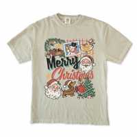 Santa Merry Christmas Collage Tee