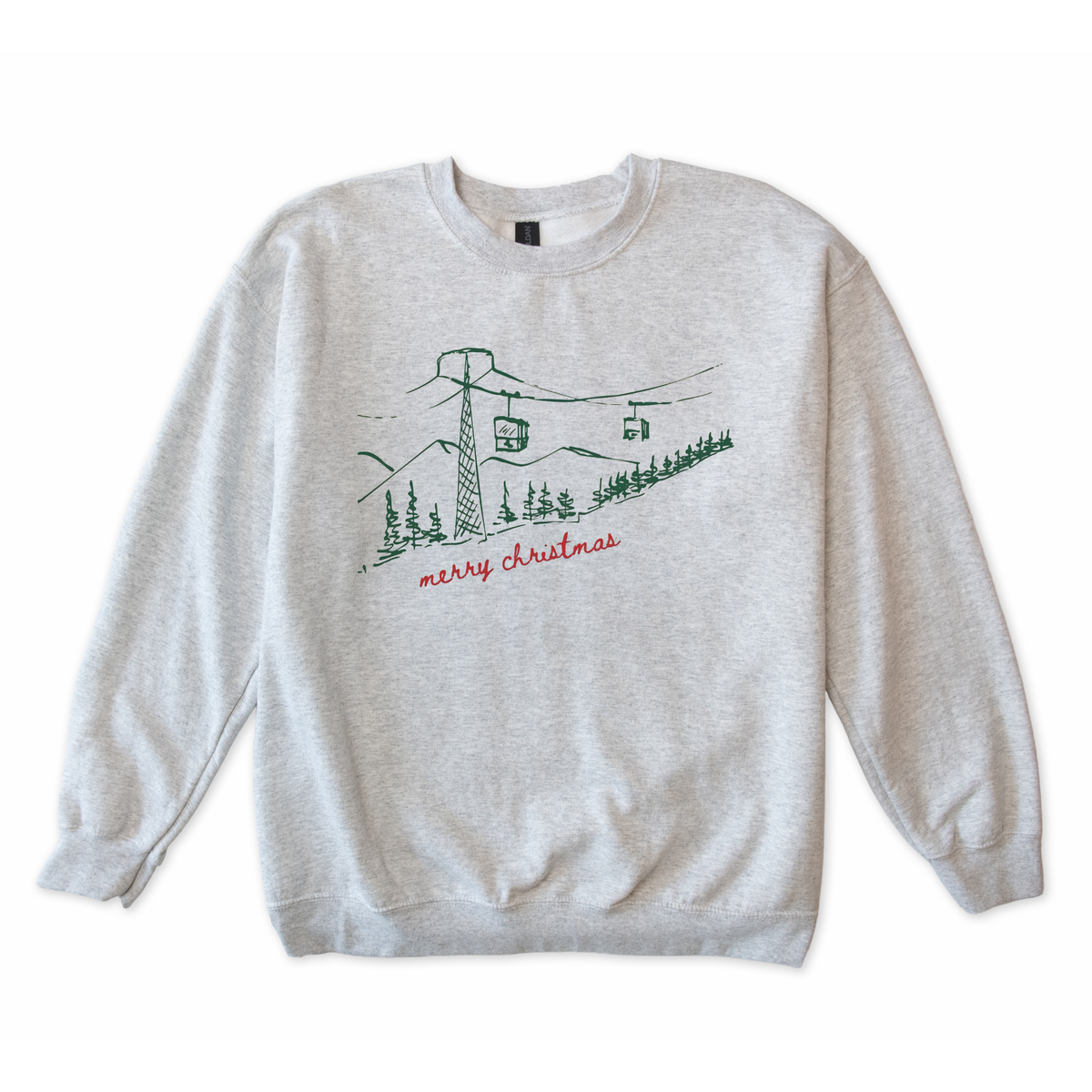 Merry Christmas Skiing Sweatshirt