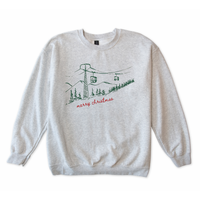 Merry Christmas Skiing Sweatshirt