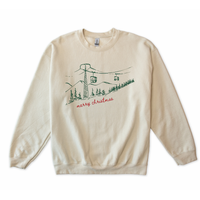 Merry Christmas Skiing Sweatshirt