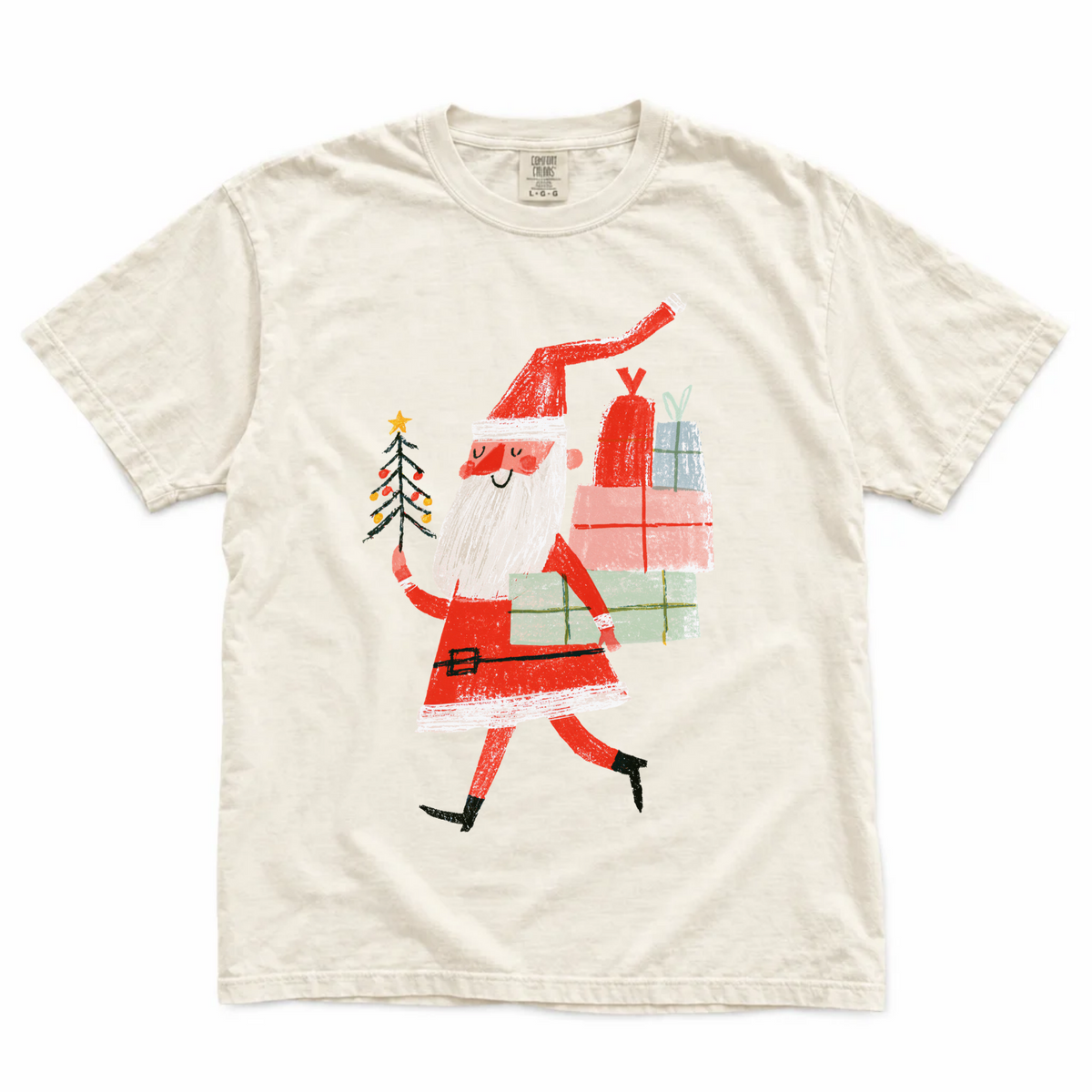 Whimsical Santa Tee