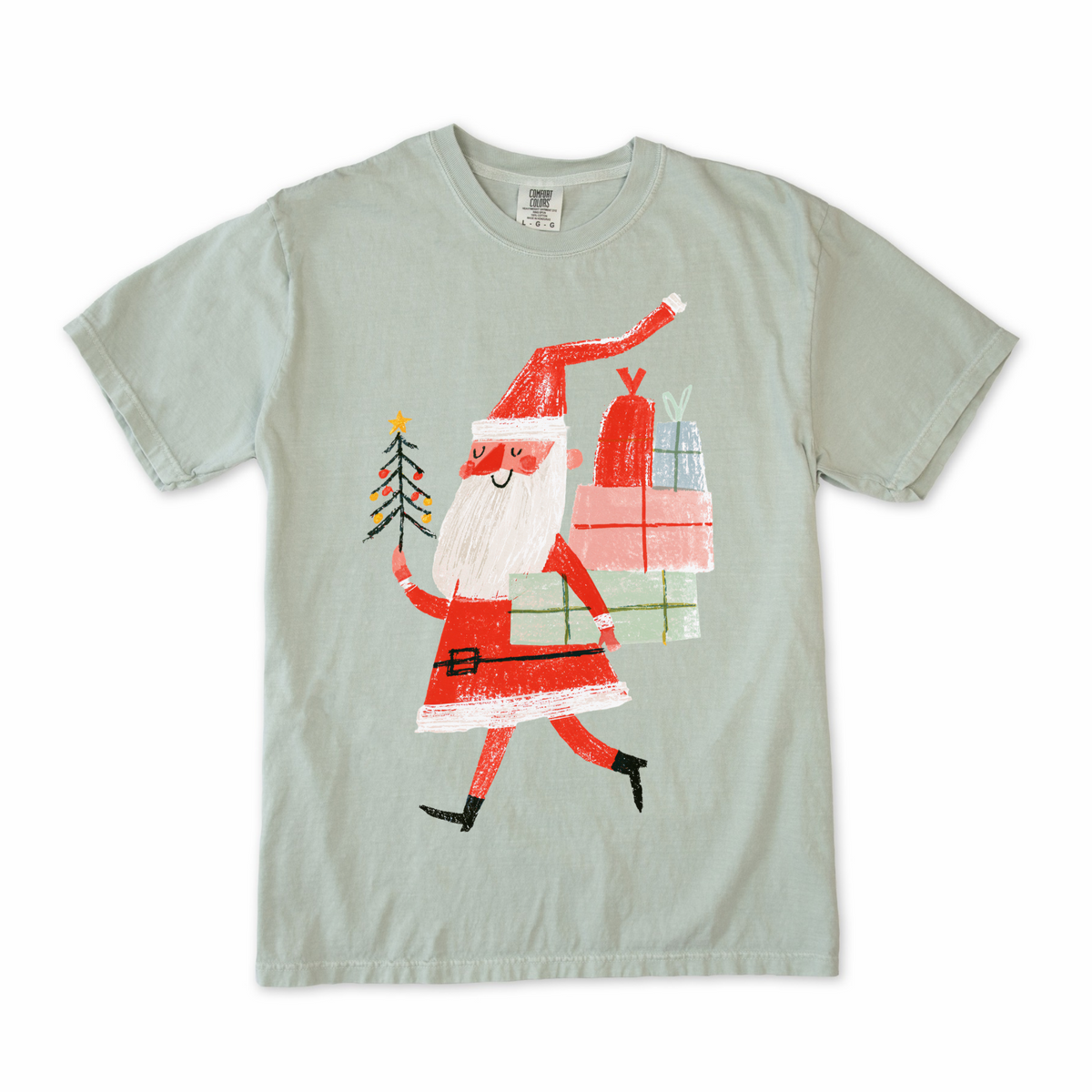Whimsical Santa Tee