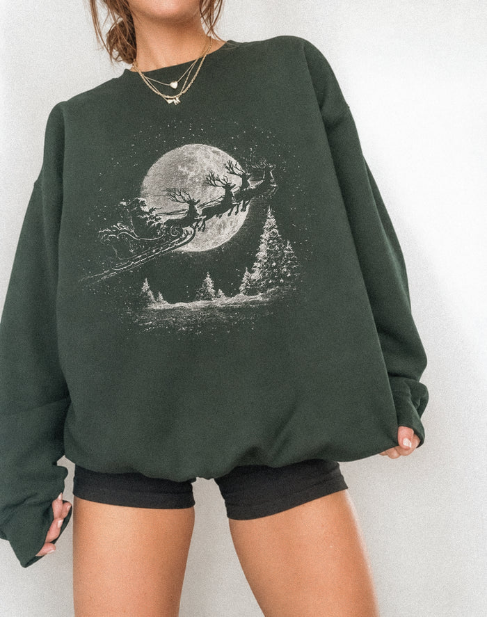 Moonlit Santa Sweatshirt