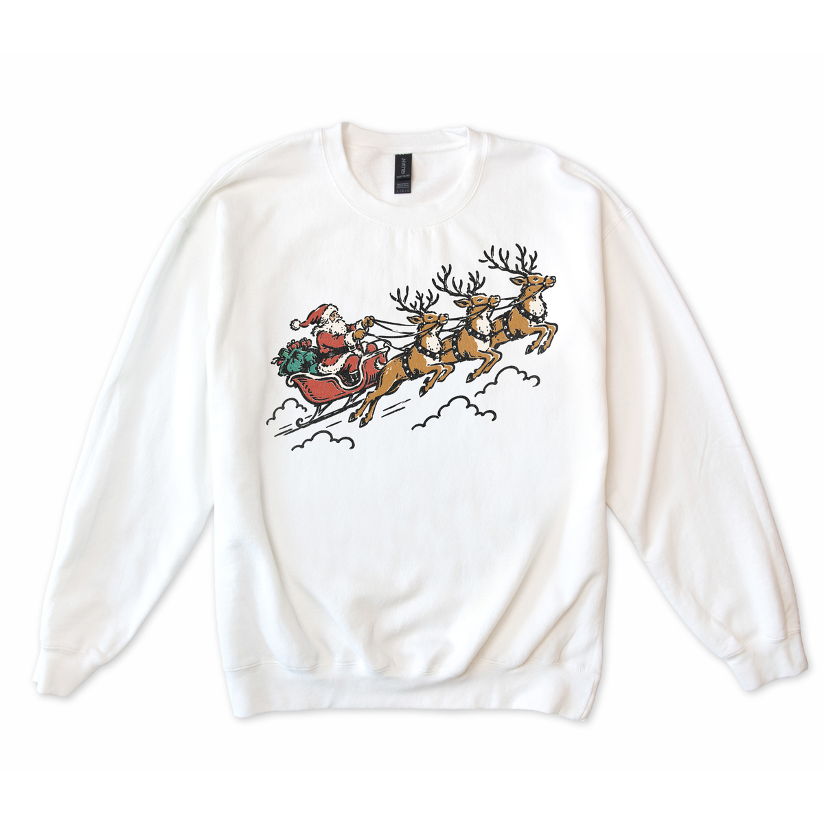 Santa and his Reindeer Sweatshirt
