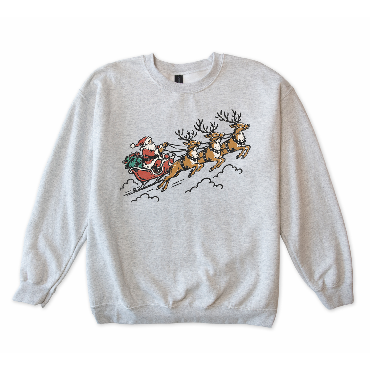 Santa and his Reindeer Sweatshirt